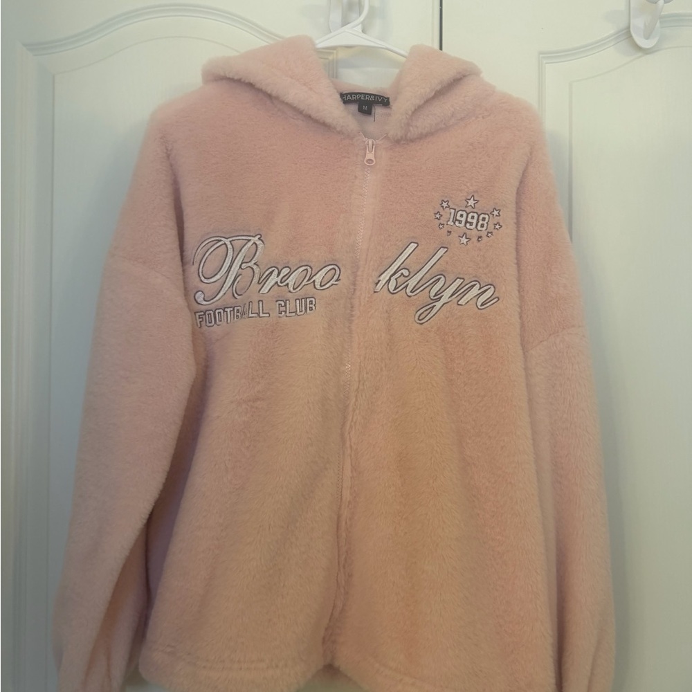 Harper Blush Pink Fleece Warm and Soft Zip-Up hoodie!
